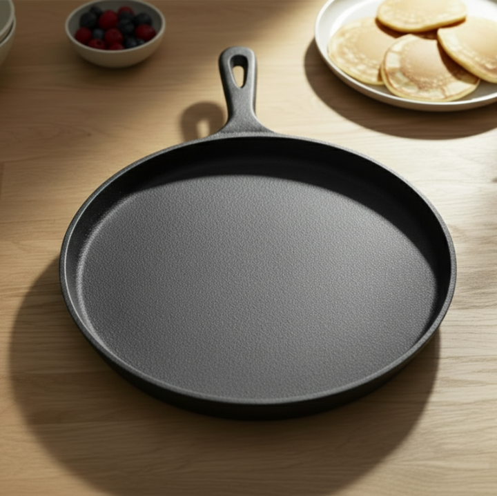 Cast iron pan 26 cm for even frying results | Stornfield