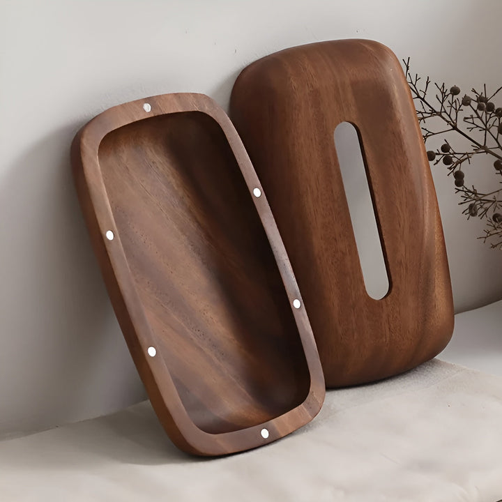 Tissue box made of walnut wood – Elegant and functional | Stylish home accessory | Stornfield