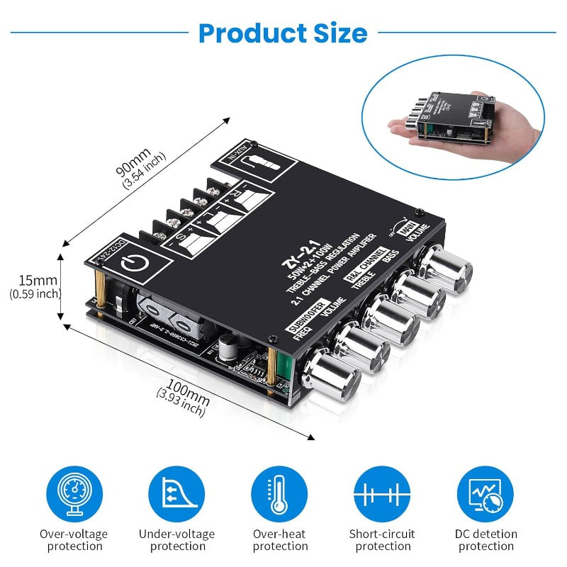 2.1 Channel Bluetooth Amplifier Board Stornfield