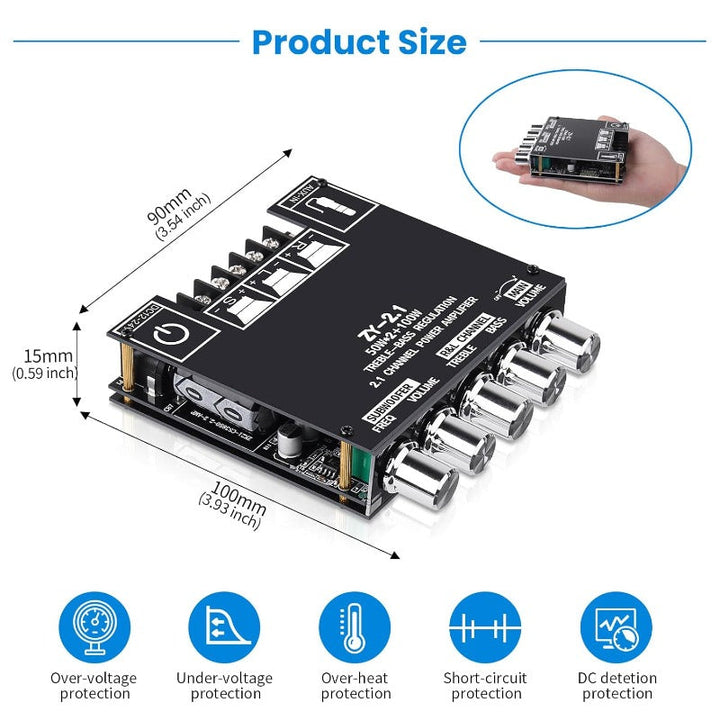 2.1 Channel Bluetooth Amplifier Board Stornfield