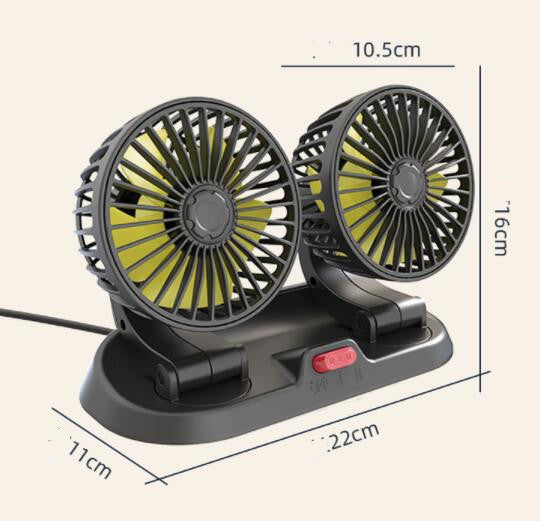 F410 Double Head Folding Fan | Stornfield