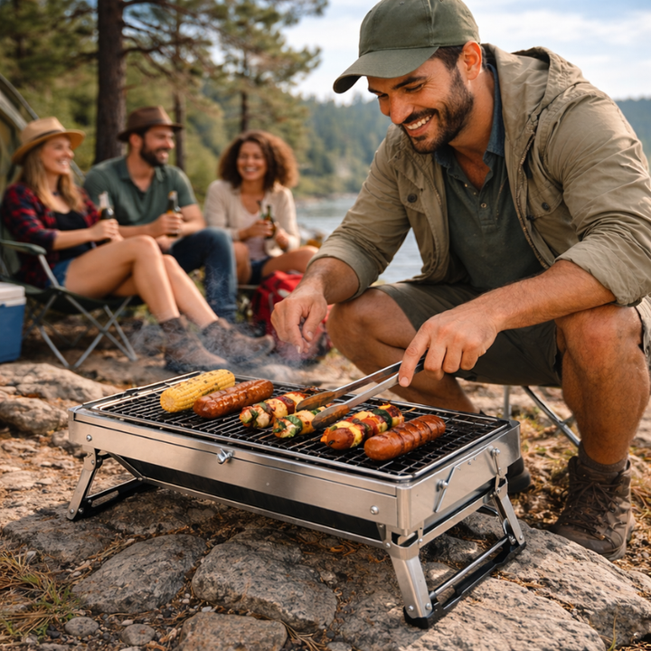 Portable compact grill for on the go | Stornfield