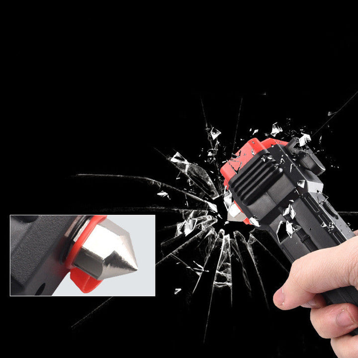 Multifunctional car safety hammer with emergency light and power bank | Stornfield