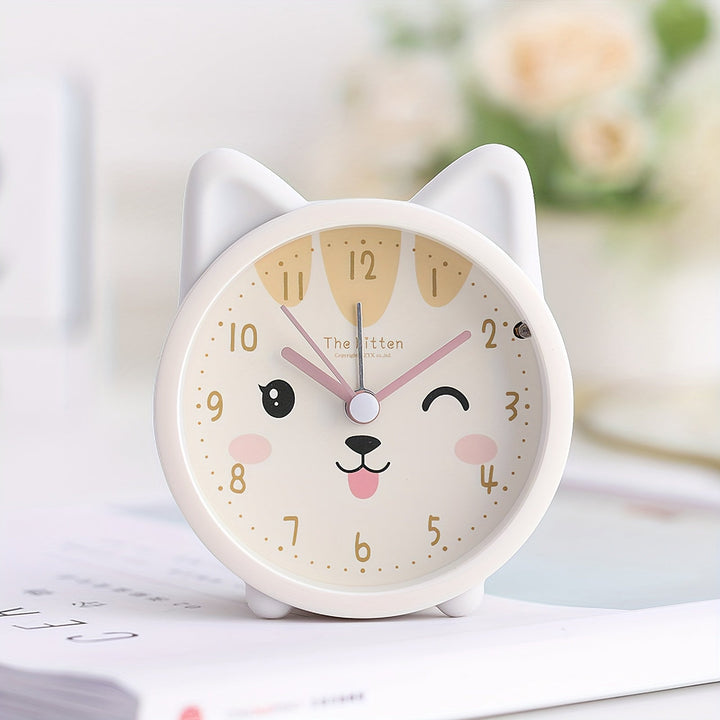 Stornfield | Children's Alarm Clock with Night Light – Quiet, Rabbit Pattern & Compact Design