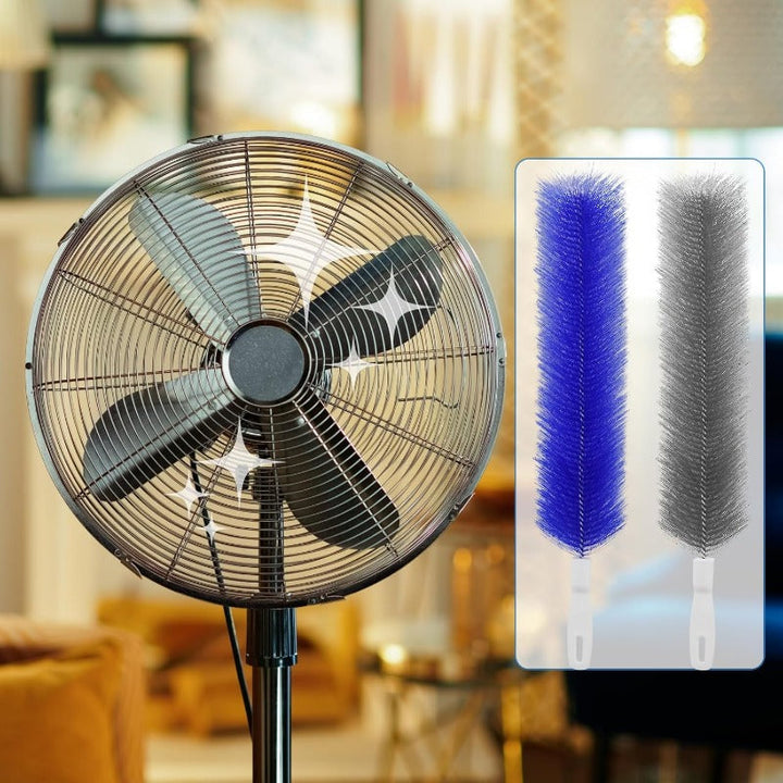 Flexible Microfiber Fan Duster Brushes – Reusable Cleaning Tools for Blades, Vents & Blinds Stornfield