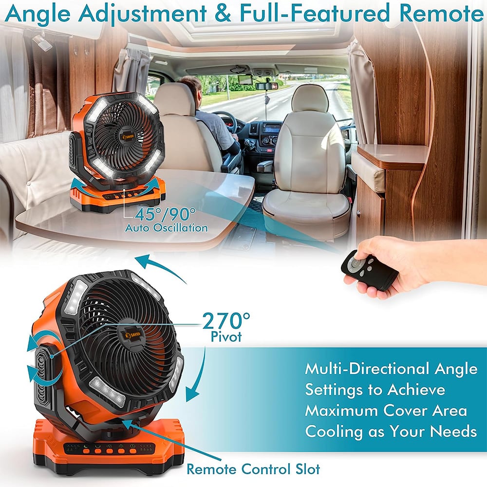 Rechargeable Camping Fan | Stornfield