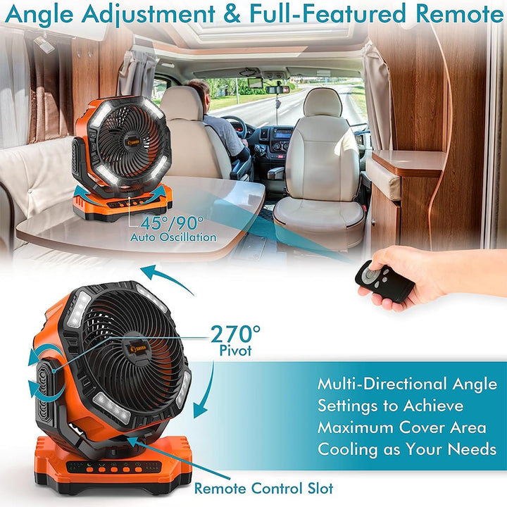 Rechargeable Camping Fan | Stornfield
