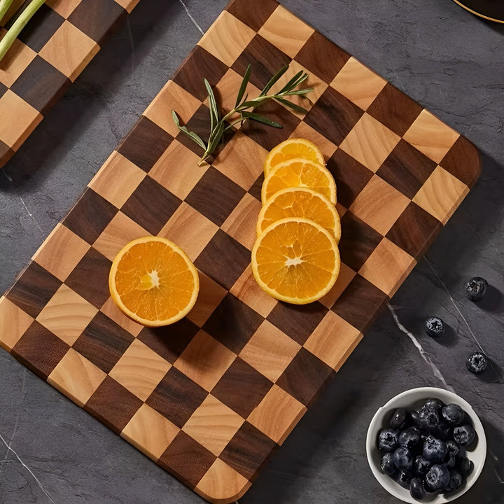 Chessboard Cutting Board Made of Wood – Decorative & Sturdy | Ideal for Cutting and Serving | Stornfield