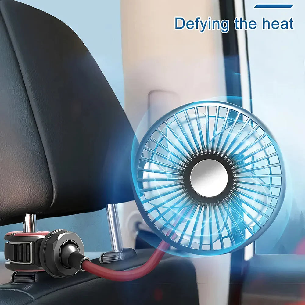 Multidirectional Car Back Seat Fan | Stornfield