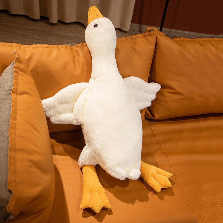 Stornfield | Large White Goose Marionette Plush Pillow