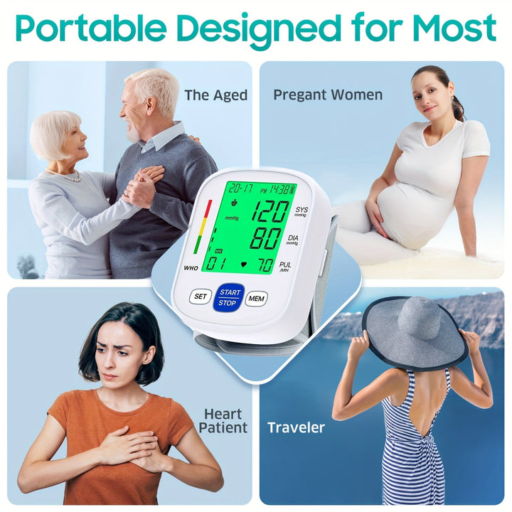 Wrist blood pressure monitor with illuminated display | Stornfield