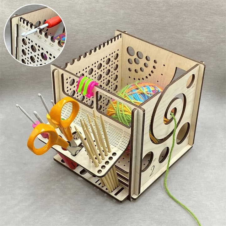All-in-One Wooden Bowl – Multifunctional Knitting Tool | Stornfield