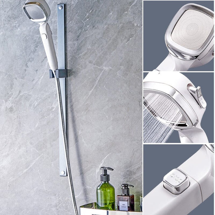 4-mode Handheld Pressurized Shower Head with Pause Switch | Stornfield