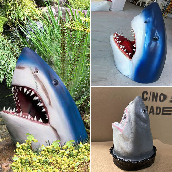 Shark garden art | Stornfield