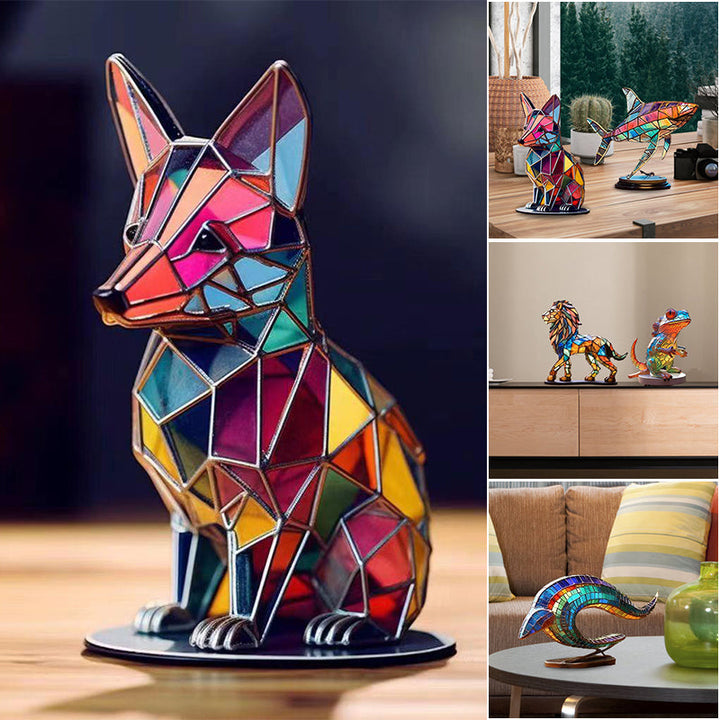 Wildlife Art with Base Wild Animal Desktop Decorations | Stornfield