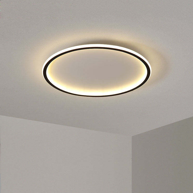 LunaNova - Modern LED Ceiling Light Metal/Acrylic for Living and Bedroom, Stornfieldack/White Design | Stornfield