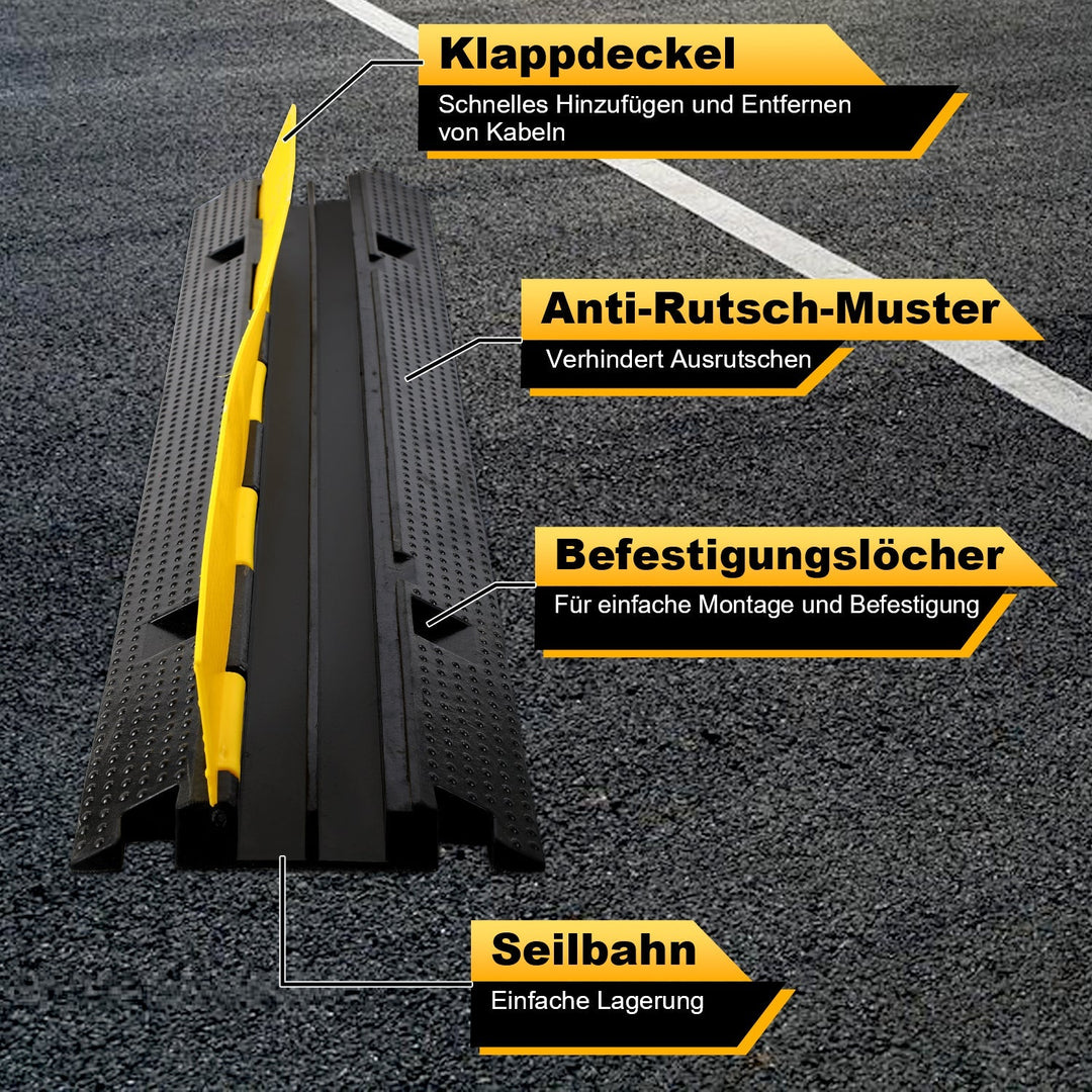 Cable bridge rubber cable protection mat 3 pieces | Stornfield