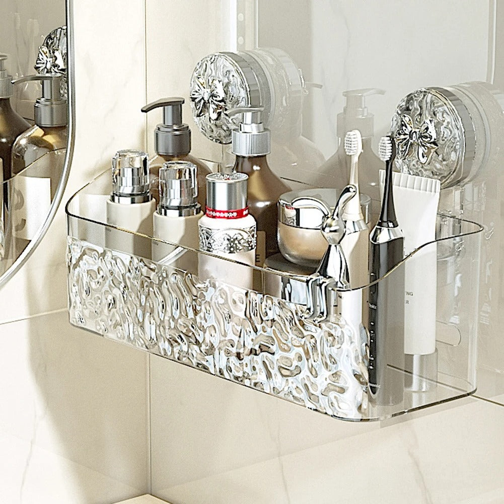 Practical wall shelf | Drill-free storage in the bathroom | Stornfield