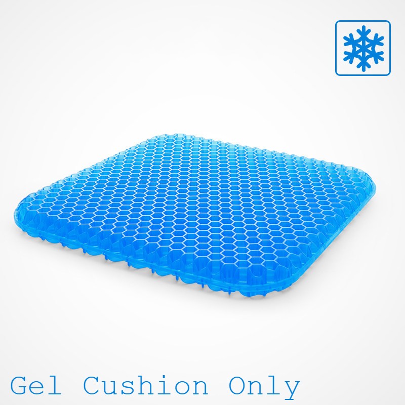 Portable Cooling Gel Seat Cushion, with Non-Slip Cover, for Car, Office Chair, Wheelchair & More | Stornfield
