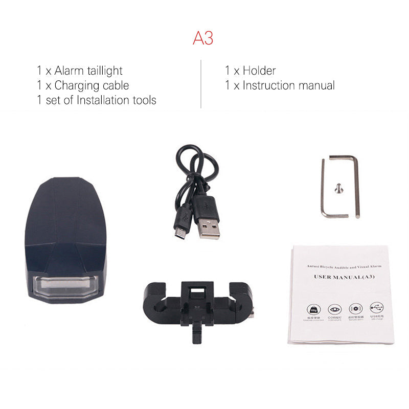 Stornfield | Remote Lock Alarm for Bicycle Tail Light