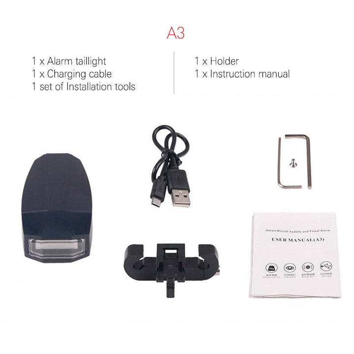 Stornfield | Remote Lock Alarm for Bicycle Tail Light