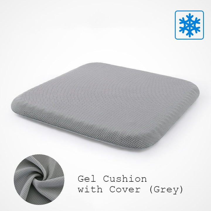 Portable Cooling Gel Seat Cushion, with Non-Slip Cover, for Car, Office Chair, Wheelchair & More | Stornfield
