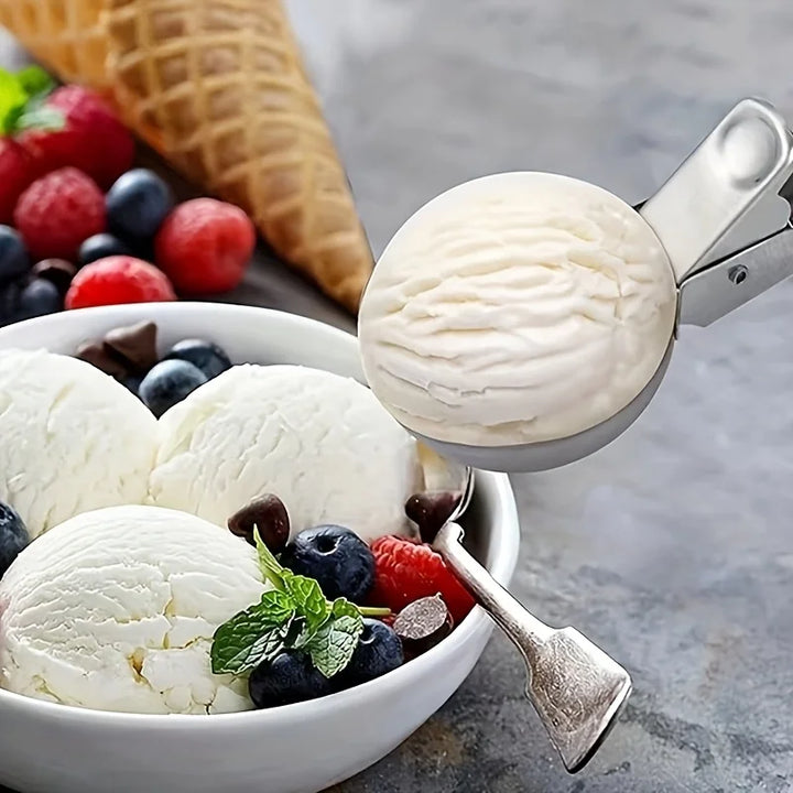 Stornfield | Scoop Ice Cream Scoop Stainless Steel | Robust & Dishwasher Safe | For small & large scoops | Smooth Handle