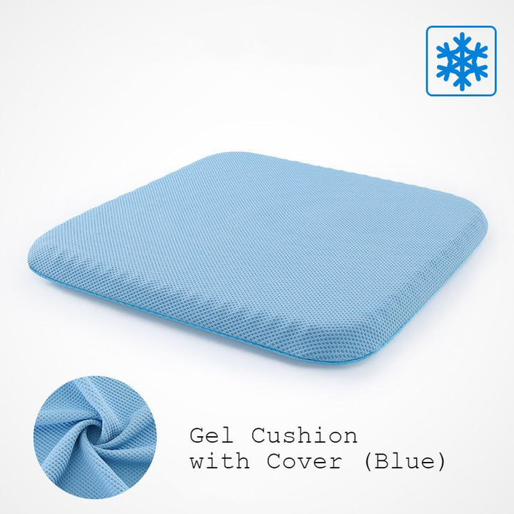 Portable Cooling Gel Seat Cushion, with Non-Slip Cover, for Car, Office Chair, Wheelchair & More | Stornfield