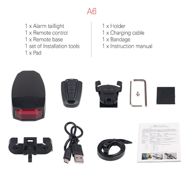 Stornfield | Remote Lock Alarm for Bicycle Tail Light