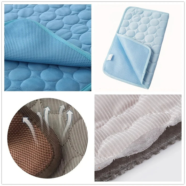 Extra Large Dog Cooling Mat | Summer Pet Bed for Small & Big Dogs | Durable Blanket for Cats & Sofa Protection - Ice Pad Blanket | Stornfield