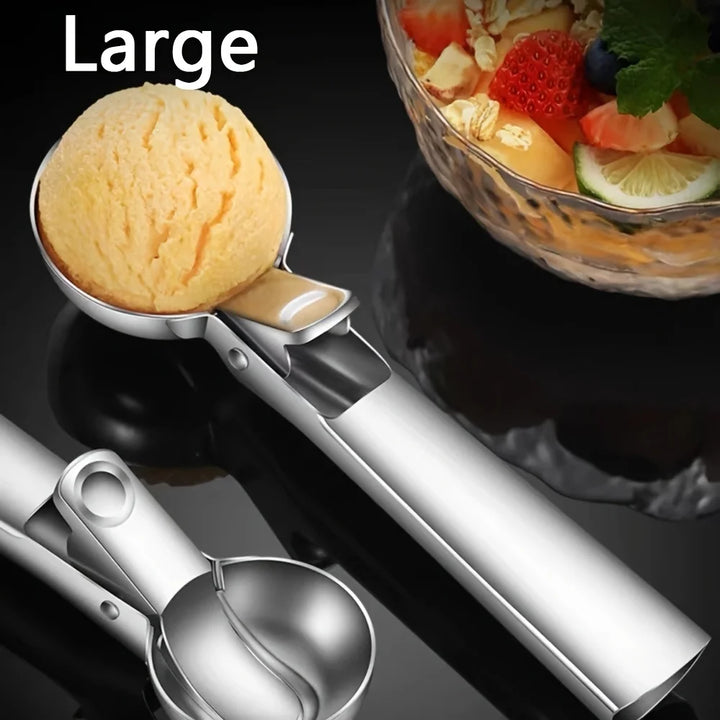 Stornfield | Scoop Ice Cream Scoop Stainless Steel | Robust & Dishwasher Safe | For small & large scoops | Smooth Handle