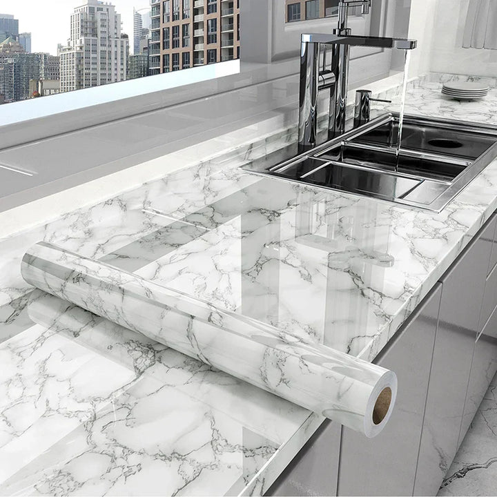 MarbraGuard – Self-adhesive oil-resistant kitchen film Stornfield