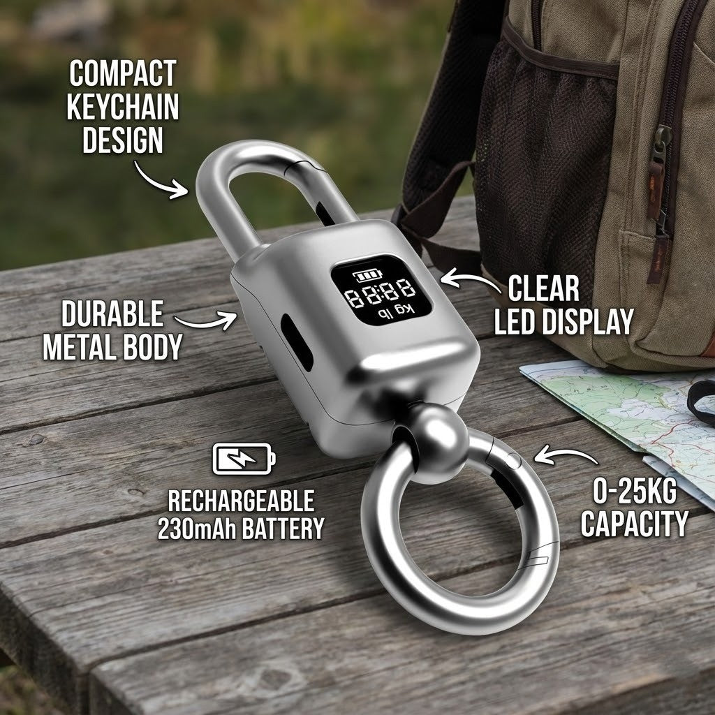 Pocket Size Keychain LCD Scale | Stornfield