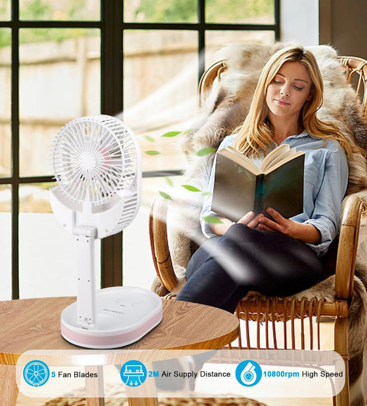 MULTI-FUNCTION FOLDING FAN WITH LIGHT | Stornfield