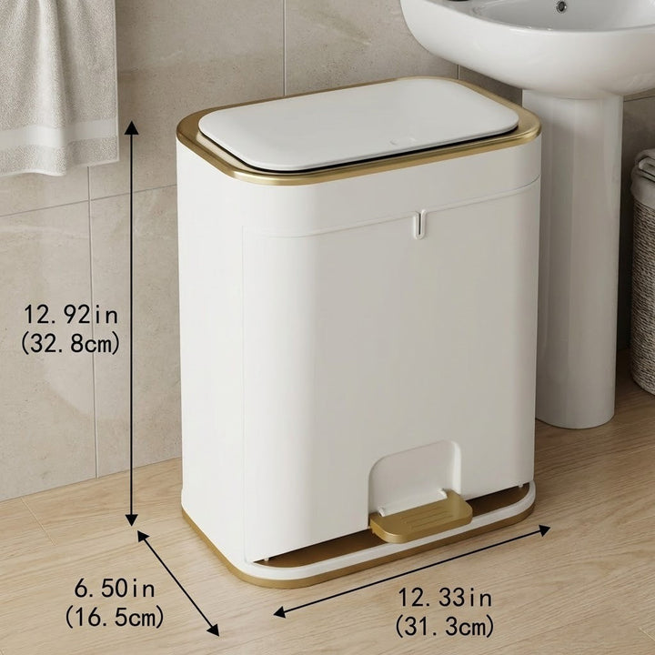 Easy-Clean Elegant Bathroom Trash Can | Stornfield