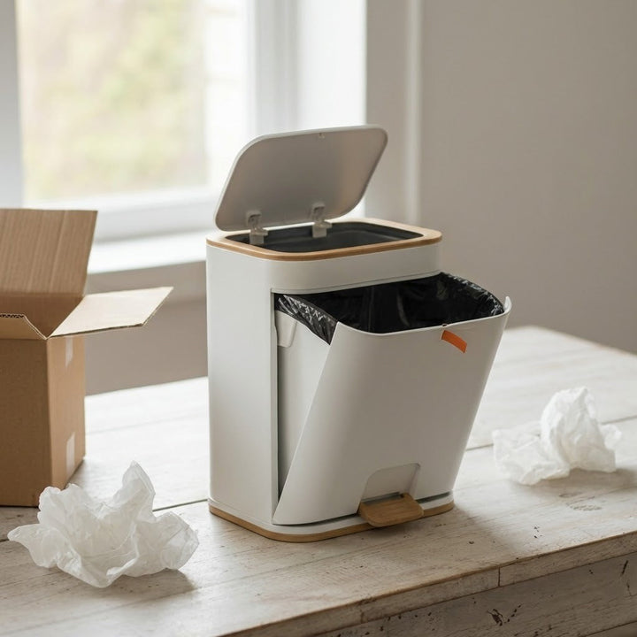 Easy-Clean Elegant Bathroom Trash Can | Stornfield
