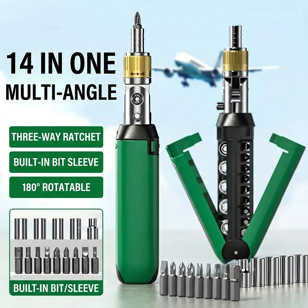 14in1 Multi Angle Ratchet Screwdriver Set | Stornfield