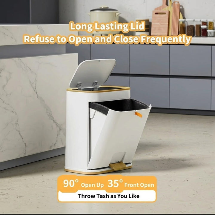 Easy-Clean Elegant Bathroom Trash Can | Stornfield