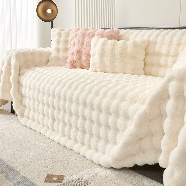 Premium Faux Fur Non-Slip Sofa Covers | Stornfield