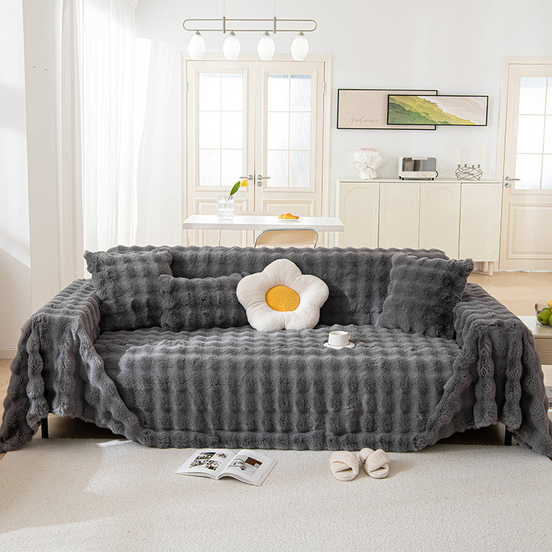 Premium Faux Fur Non-Slip Sofa Covers | Stornfield