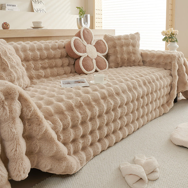 Premium Faux Fur Non-Slip Sofa Covers | Stornfield