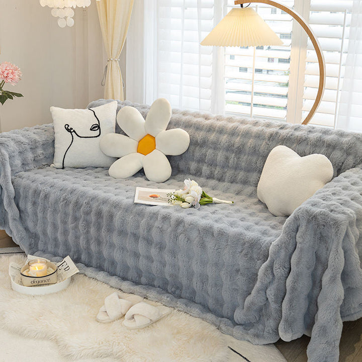 Premium Faux Fur Non-Slip Sofa Covers | Stornfield