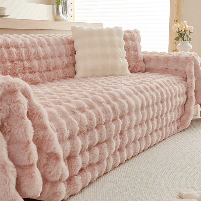 Premium Faux Fur Non-Slip Sofa Covers | Stornfield