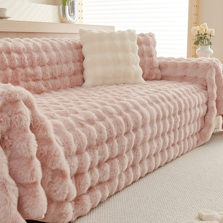 Premium Faux Fur Non-Slip Sofa Covers | Stornfield