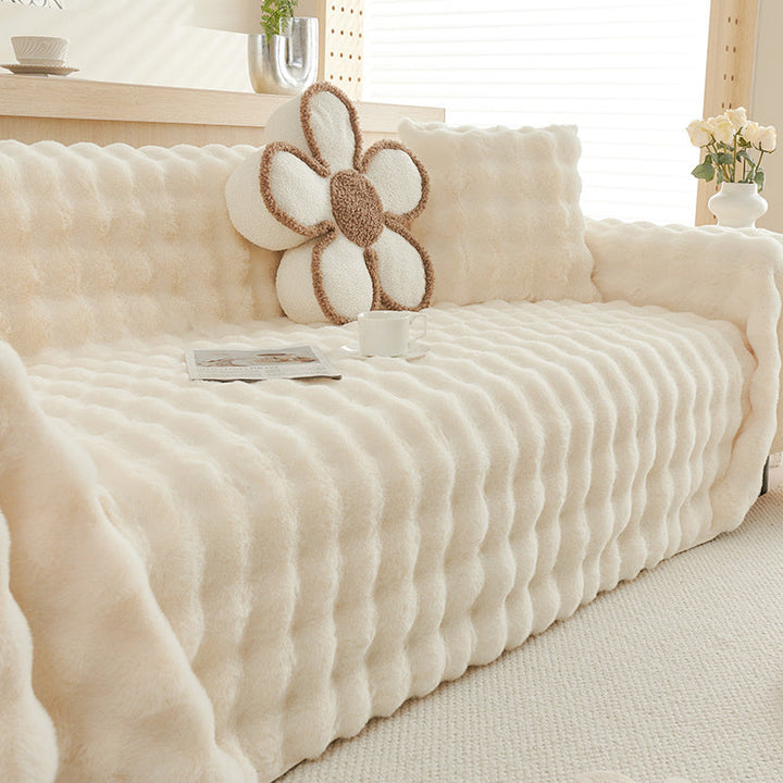 Premium Faux Fur Non-Slip Sofa Covers | Stornfield