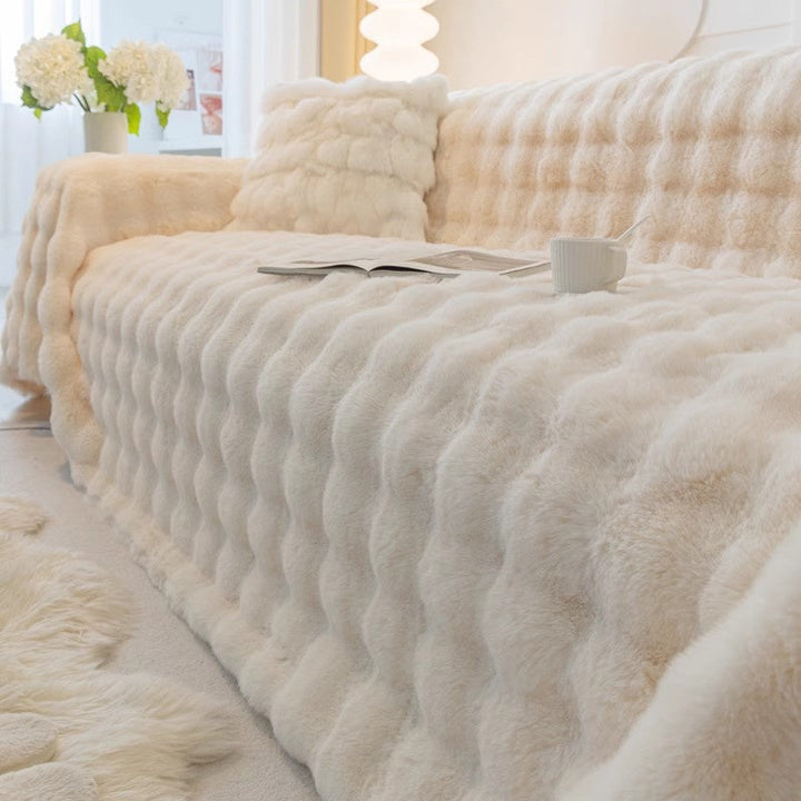 Premium Faux Fur Non-Slip Sofa Covers | Stornfield