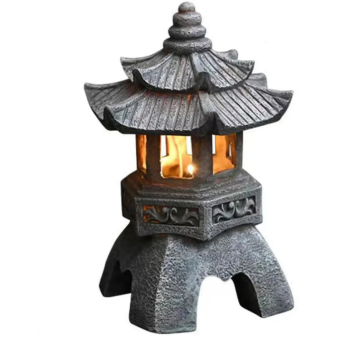 Japanese garden lantern - Weatherproof LED outdoor lighting for Zen gardens | Stornfield