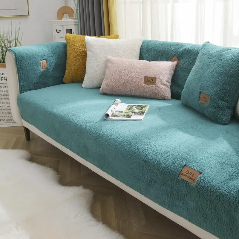 Stornfield | Thick, Waterproof, Non-Slip Sherpa Fleece Sofa Cover