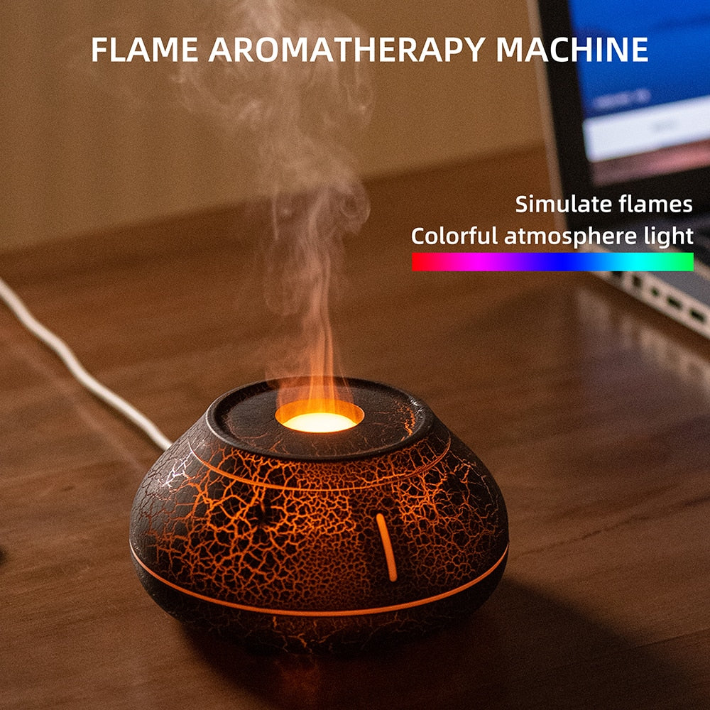 Stornfield | Volcano Crack Air Humidifier Ultrasonic Essential Oil Diffuser Cool Mist Maker Essential Oil Lamp Air Diffuser