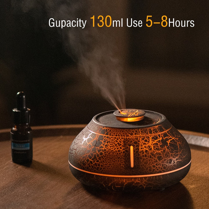 Stornfield | Volcano Crack Air Humidifier Ultrasonic Essential Oil Diffuser Cool Mist Maker Essential Oil Lamp Air Diffuser